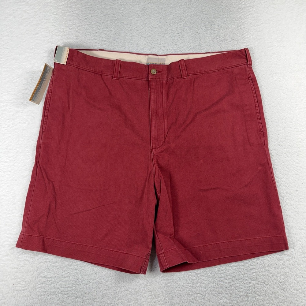 Breakwater Brand Men's 44 (W43.5x8.5) Chino Shorts Red Casual 100% Cotton NWT